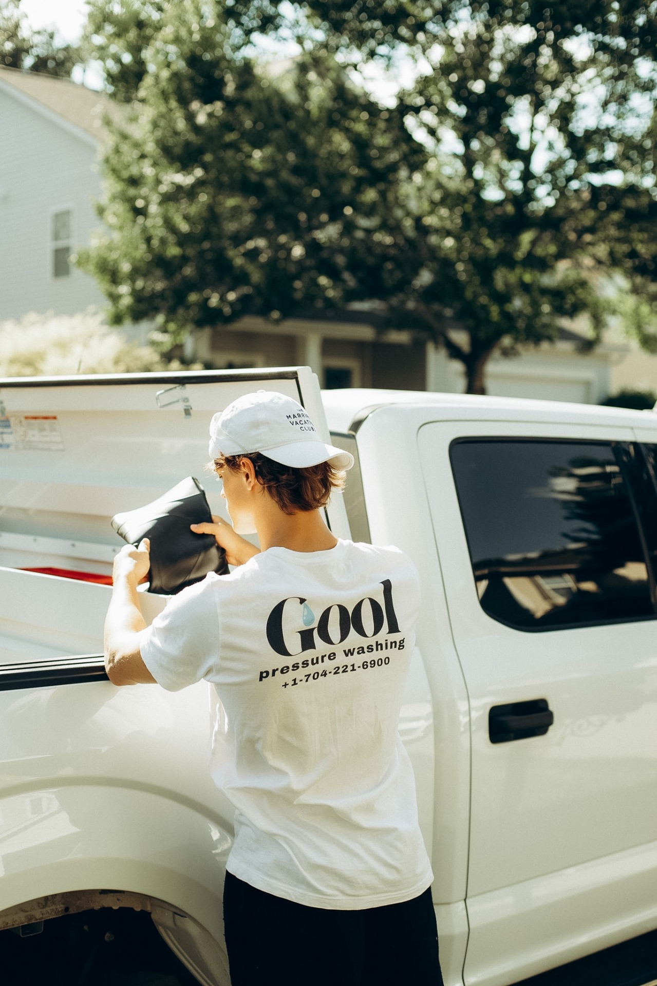 GOOL Pressure Washing truck loaded with professional gear